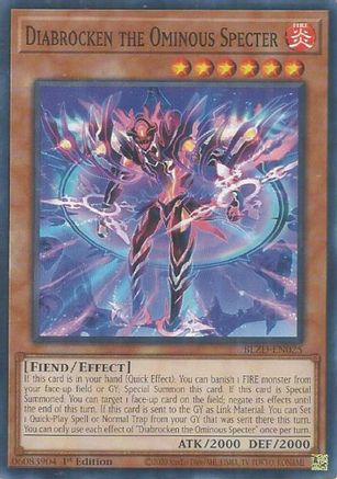 Image of Diabrocken the Ominous Specter (BLZD-EN025) - Blazing Dominion 1st Edition