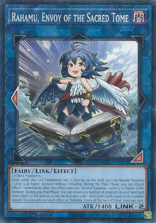 Image of Rahamu, Envoy of the Sacred Tome (BLZD-EN051) - Blazing Dominion 1st Edition