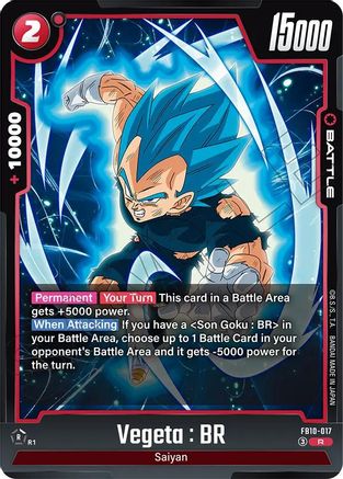 Image of Vegeta : BR (FB10-017) - Cross Force Holofoil