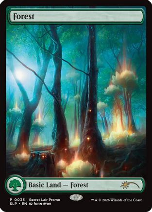 Image of Forest (0035) (SLP-035) - Secret Lair Showdown Foil