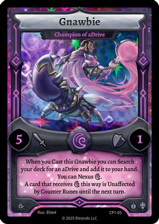 Image of Gnawbie - Champion of aDrive (CP1-05) - Creator Promos Holo
