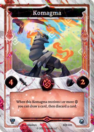 Image of Komagma (EOP-020) - Elestrals Premier Packs Holo