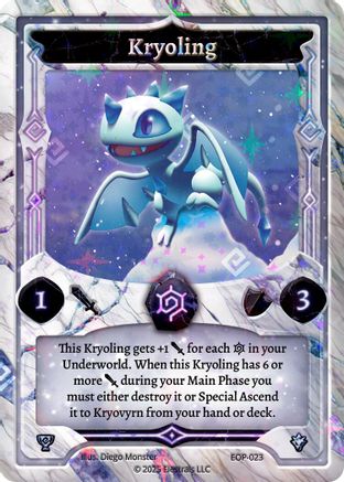 Image of Kryoling (EOP-023) - Elestrals Premier Packs Holo