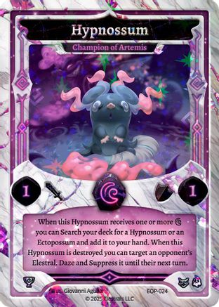 Image of Hypnossum - Champion of Artemis (EOP-024) - Elestrals Premier Packs Holo