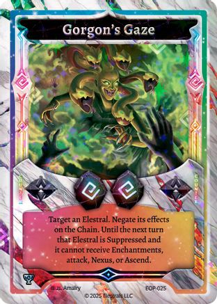Image of Gorgon's Gaze (EOP-025) - Elestrals Premier Packs Holo