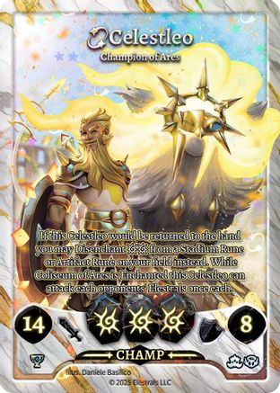 Image of Celestleo - Champion of Ares (1ST) (EOP-P06) - Elestrals Premier Packs Holo