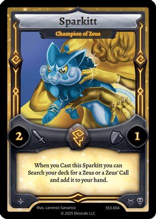 Image of Sparkitt - Champion of Zeus (SS3-004) - Shattered Stars Chapter 3 SS3