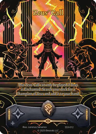Image of Zeus' Call (SS3-012) - Shattered Stars Chapter 3 SS3 Holo