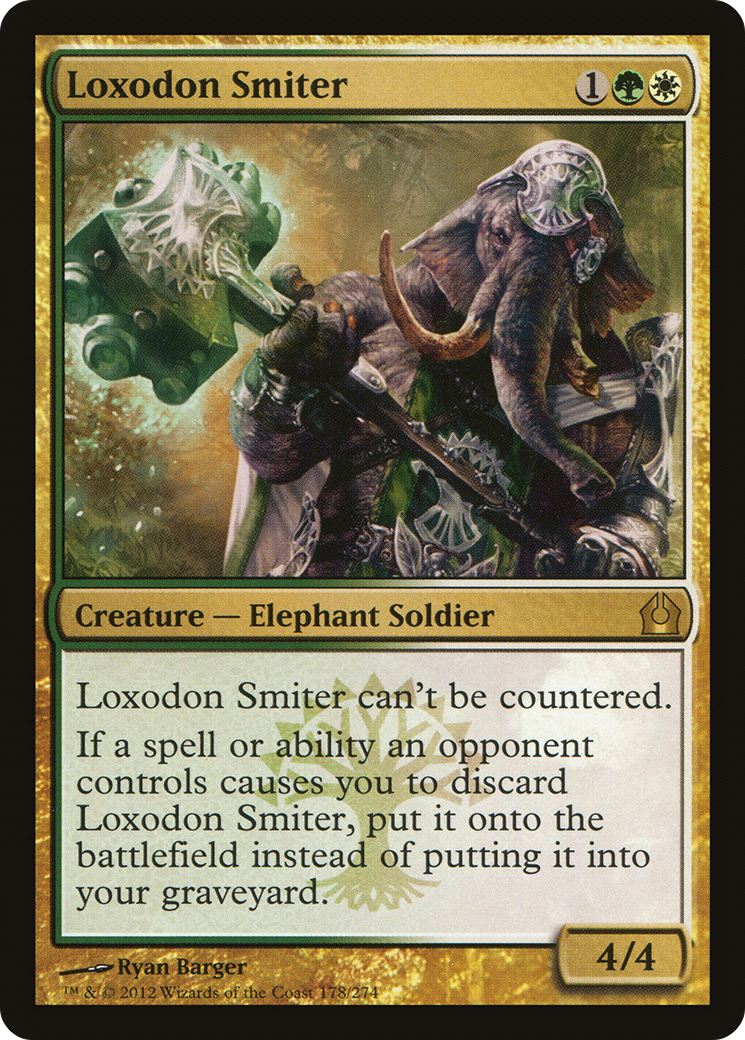 Image of Loxodon Smiter (RTR-178) - Return to Ravnica Foil