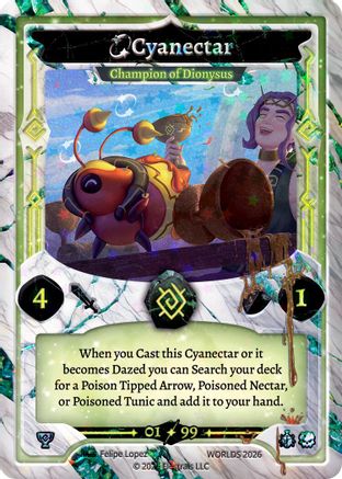 Image of Cyanectar - Champion of Dionysus (EW26-S1) - World Championships 2026 Holo