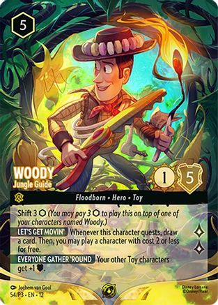 Image of Woody - Jungle Guide (Store Championship) (54) - Disney Lorcana Promo Cards Holofoil