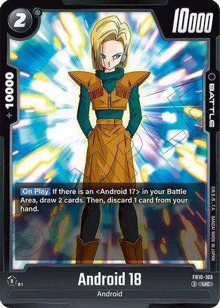 Image of Android 18 - FB10-103 (FB10-103) - Cross Force