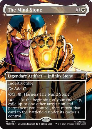 Image of The Mind Stone (Borderless) (MSH-386) - Marvel Super Heroes Foil