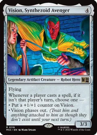 Image of Vision, Synthezoid Avenger (MSH-119) - Marvel Super Heroes