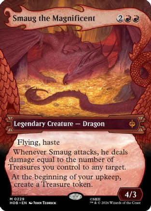 Image of Smaug the Magnificent (Showcase) (HOB-229) - The Hobbit Foil