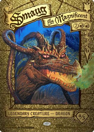 Image of Smaug the Magnificent (Borderless) (HOB-249) - The Hobbit Foil