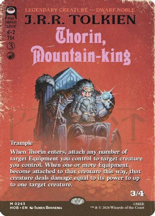 Image of Thorin, Mountain-king (Borderless) (HOB-243) - The Hobbit Foil