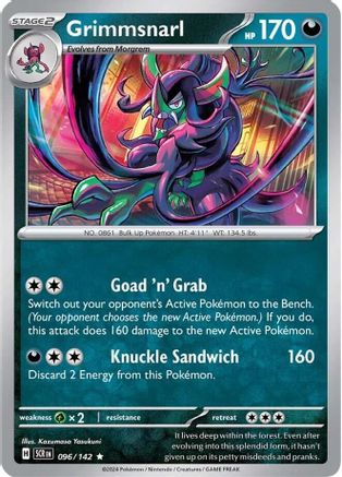 Image of Grimmsnarl (Non-Holo) 096/142  Deck Exclusives - Rare