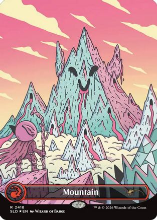 Image of Mountain (2418) (SLD-2418) - Secret Lair Drop Series Foil