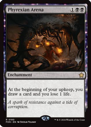 Image of Phyrexian Arena (PPSOS-180) - Promo Pack: Secrets of Strixhaven Foil