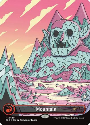 Image of Mountain (2420) (SLD-2420) - Secret Lair Drop Series Foil