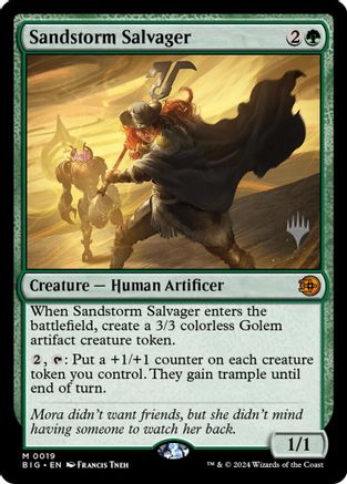 Image of Sandstorm Salvager (PPSOS-019) - Promo Pack: Secrets of Strixhaven Foil