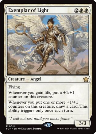 Image of Exemplar of Light (PPSOS-011) - Promo Pack: Secrets of Strixhaven Foil