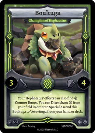 Image of Boultuga - Champion of Hephaestus (SST-SD008) - Divine Champions Sunstrike Starter Decks