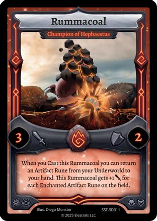 Image of Rummacoal - Champion of Hephaestus (SST-SD011) - Divine Champions Sunstrike Starter Decks