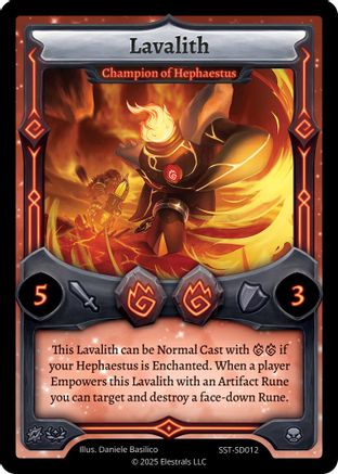 Image of Lavalith - Champion of Hephaestus (SST-SD012) - Divine Champions Sunstrike Starter Decks