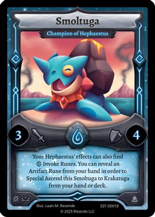 Image of Smoltuga - Champion of Hephaestus (SST-SD018) - Divine Champions Sunstrike Starter Decks