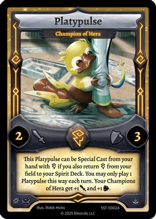 Image of Platypulse - Champion of Hera (SST-SD024) - Divine Champions Sunstrike Starter Decks