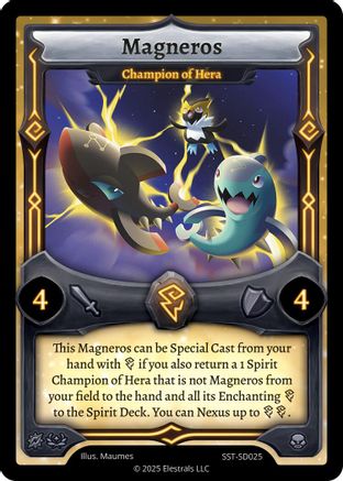 Image of Magneros - Champion of Hera (SST-SD025) - Divine Champions Sunstrike Starter Decks