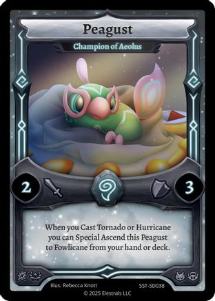 Image of Peagust - Champion of Aeolus (SST-SD038) - Divine Champions Sunstrike Starter Decks