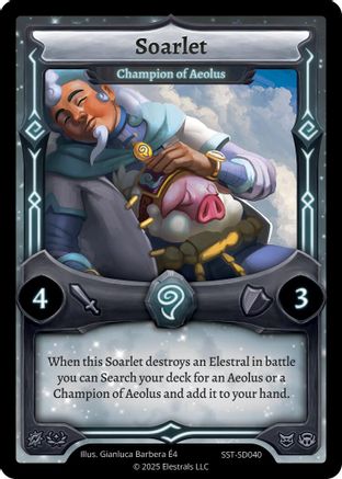 Image of Soarlet - Champion of Aeolus (SST-SD040) - Divine Champions Sunstrike Starter Decks