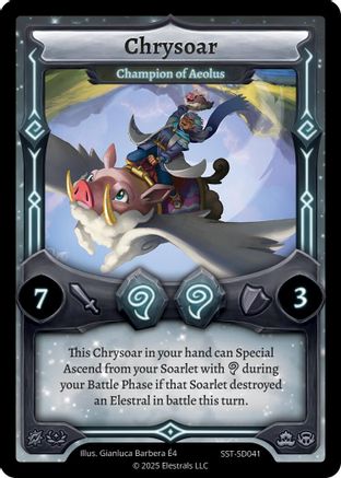 Image of Chrysoar - Champion of Aeolus (SST-SD041) - Divine Champions Sunstrike Starter Decks