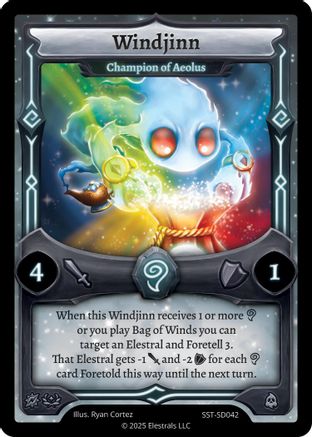 Image of Windjinn - Champion of Aeolus (SST-SD042) - Divine Champions Sunstrike Starter Decks