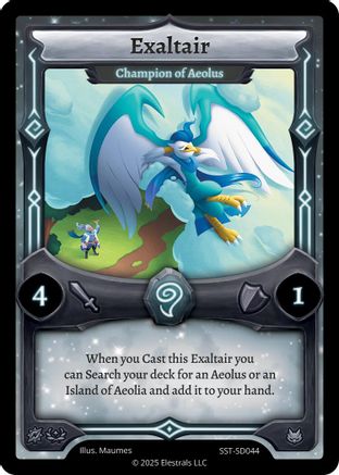 Image of Exaltair - Champion of Aeolus (SST-SD044) - Divine Champions Sunstrike Starter Decks