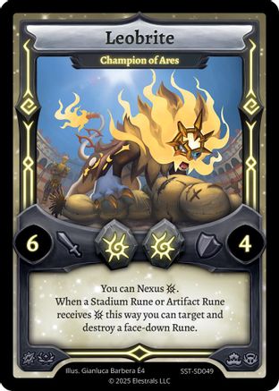Image of Leobrite - Champion of Ares (SST-SD049) - Divine Champions Sunstrike Starter Decks