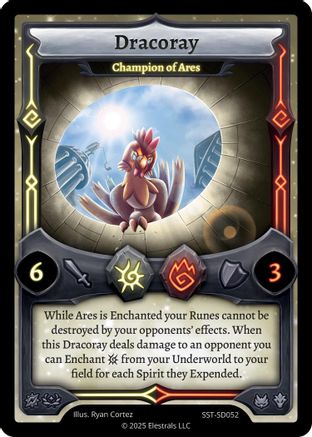 Image of Dracoray - Champion of Ares (SST-SD052) - Divine Champions Sunstrike Starter Decks