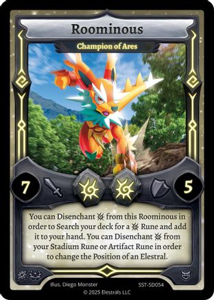 Image of Roominous - Champion of Ares (SST-SD054) - Divine Champions Sunstrike Starter Decks