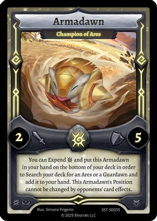 Image of Armadawn - Champion of Ares (SST-SD055) - Divine Champions Sunstrike Starter Decks