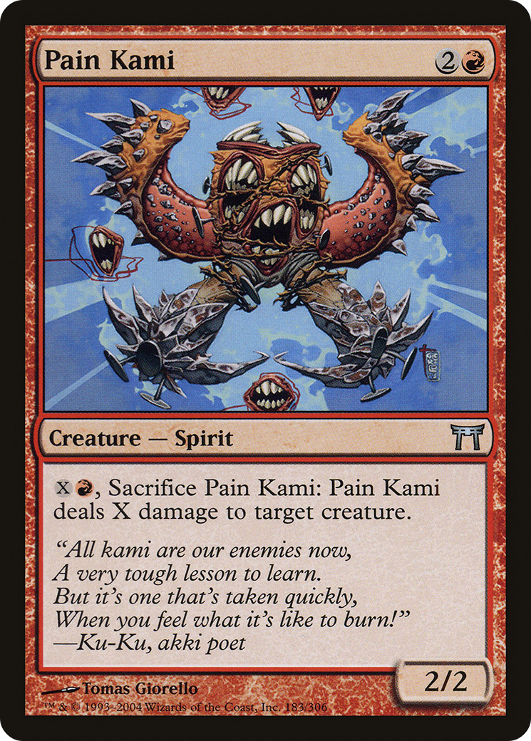 Image of Pain Kami (CHK-183) - Champions of Kamigawa Foil