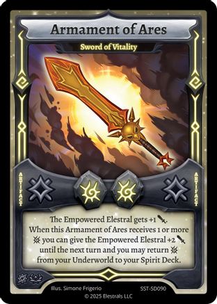 Image of Armament of Ares - Sword of Vitality (SST-SD090) - Divine Champions Sunstrike Starter Decks