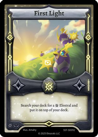 Image of First Light (SST-SD092) - Divine Champions Sunstrike Starter Decks