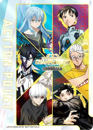Image of Action Point Card (AP16) (Regionals 26-27) (UEPR/2026-AP16) - Union Arena Promotion Cards Foil