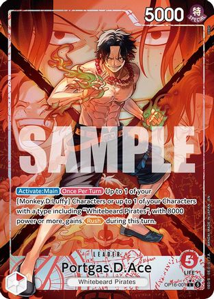 Image of Portgas.D.Ace (Alternate Art) (OP16-001) - The Time of Battle Foil