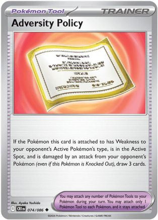 Image of Adversity Policy 074  - Reverse Holofoil ME04 Chaos Rising - Uncommon