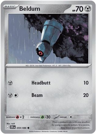 Image of Beldum 059  ME04 Chaos Rising - Common