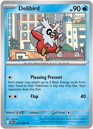 Image of Delibird 018  ME04 Chaos Rising - Uncommon